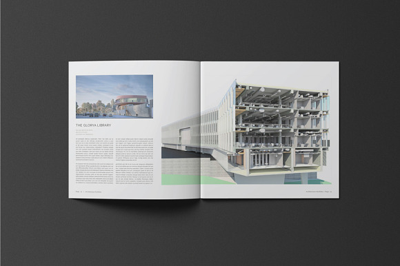 Square Architecture Portfolio in Brochure Templates - product preview 11