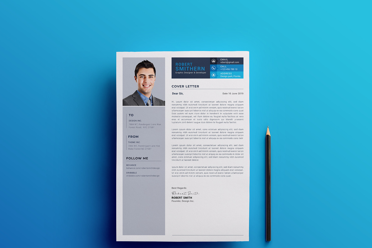 Cover Letter in Resume Templates - product preview 8