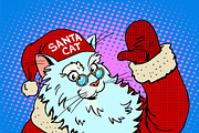 Santa Claus cat