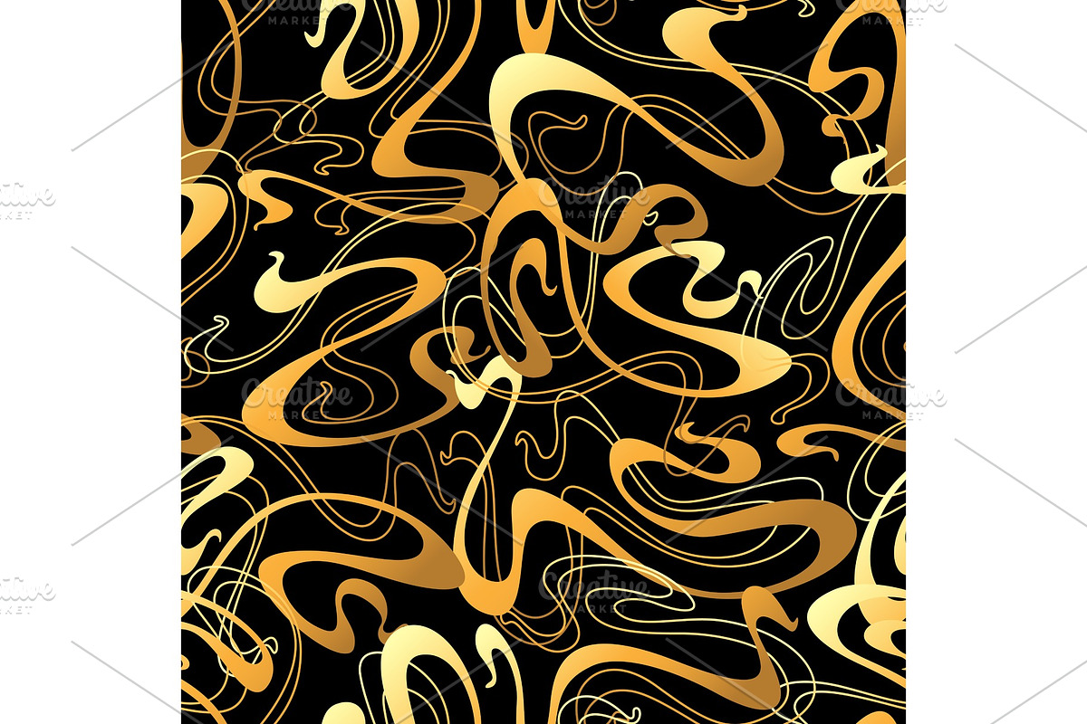 Art Nouveau seamless pattern. in Patterns - product preview 8