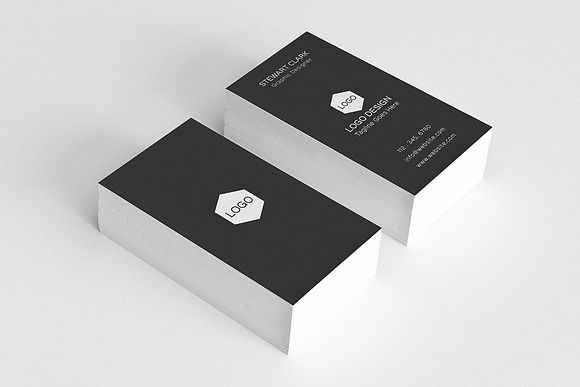 Simple Minimal Business Card in Business Card Templates - product preview 1