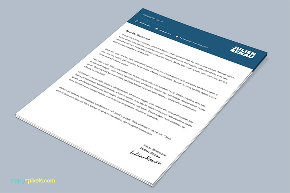 One Page Resume CV & Cover Letter in Letter Templates - product preview 6