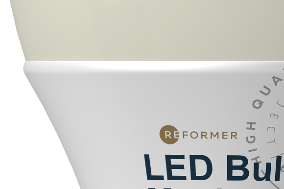 Glossy & Matte LED Bulb Mockup in Product Mockups - product preview 4