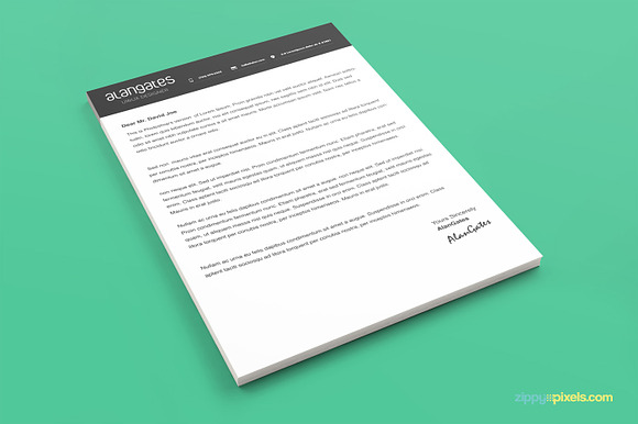 CV/Resume & Cover Letter Template in Letter Templates - product preview 1