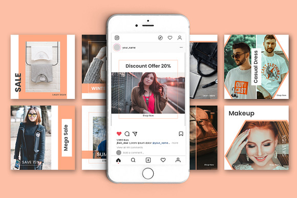 Fashion Social Media Banner in Instagram Templates - product preview 1