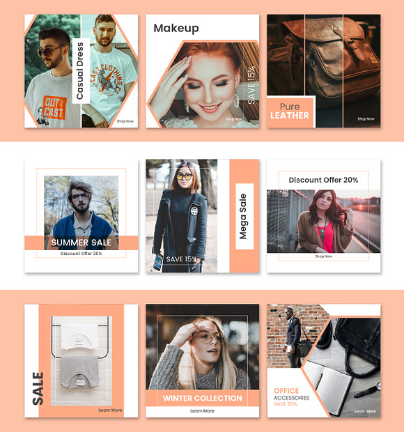 Fashion Social Media Banner in Instagram Templates - product preview 3