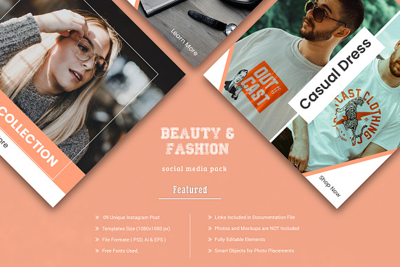 Fashion Social Media Banner in Instagram Templates - product preview 5