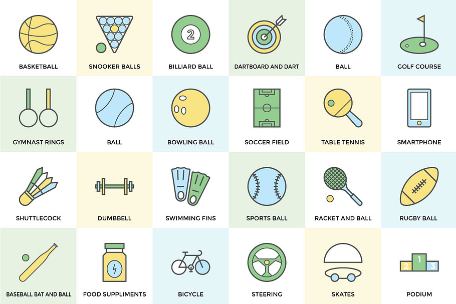 150+ Sports Icon Set in Graphics - product preview 8