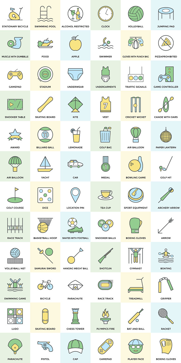 150+ Sports Icon Set in Graphics - product preview 4
