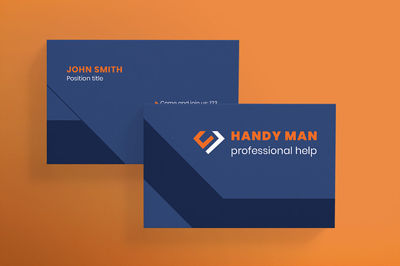 Handy Man Business Card in Business Card Templates - product preview 1