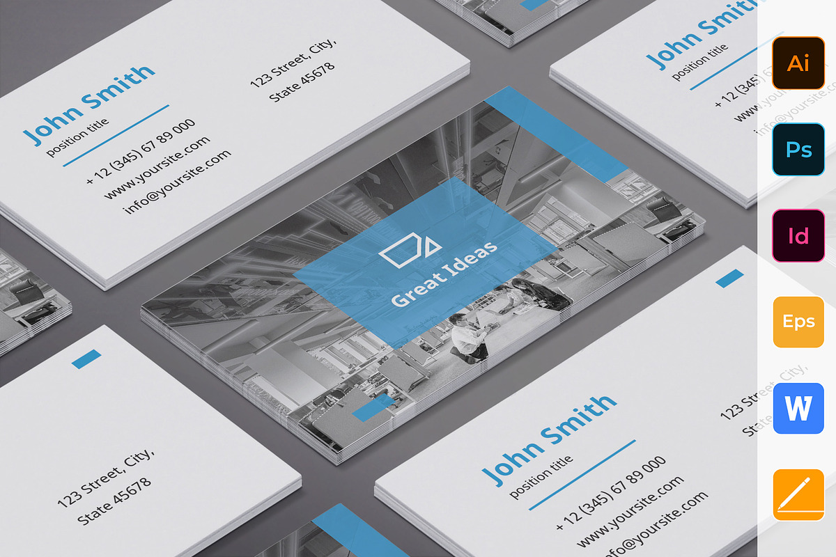 Marketing Firm Business Card in Business Card Templates - product preview 8