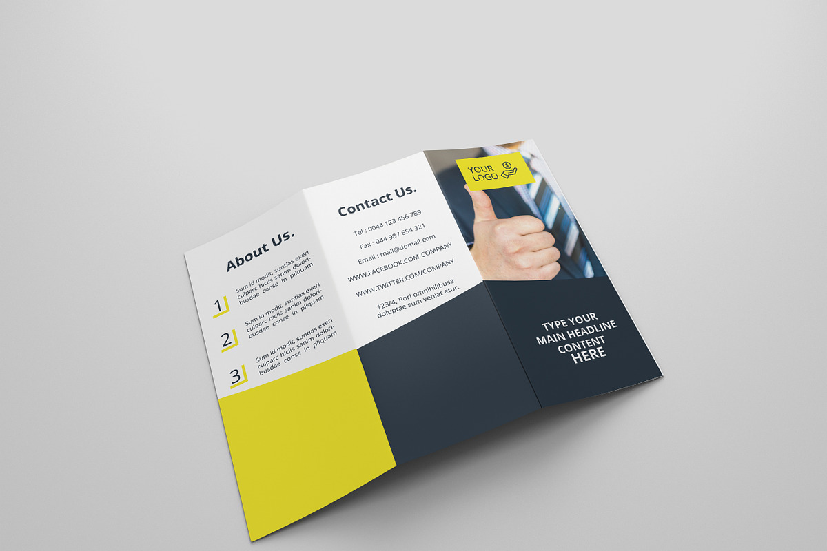 Finance Tri-fold Brochures in Brochure Templates - product preview 8