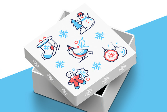 Christmas Line Icons Set in Christmas Icons - product preview 6