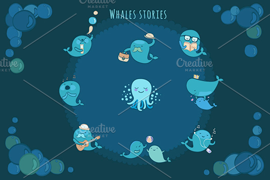 Whale stories in Illustrations - product preview 8