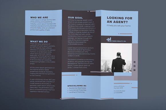 Realtor Brochure Trifold in Brochure Templates - product preview 1