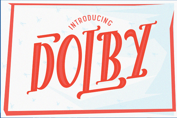 The Dolby Font in Display Fonts - product preview 4