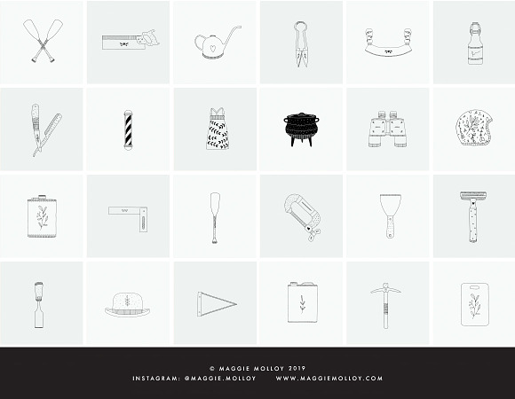 101 Hand Drawn Logo Elements EPS PSD in Illustrations - product preview 2