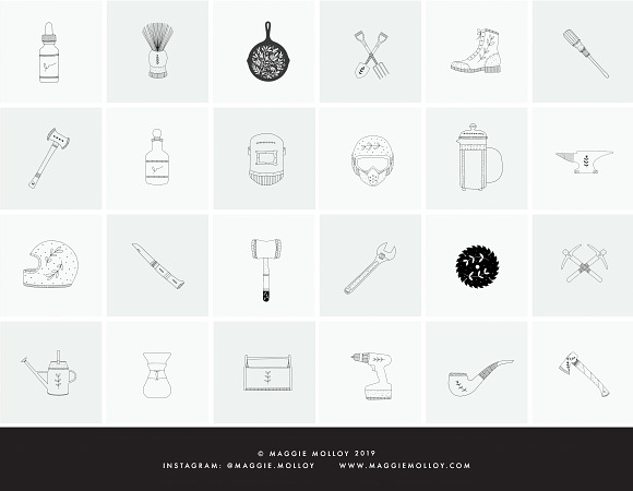 101 Hand Drawn Logo Elements EPS PSD in Illustrations - product preview 3