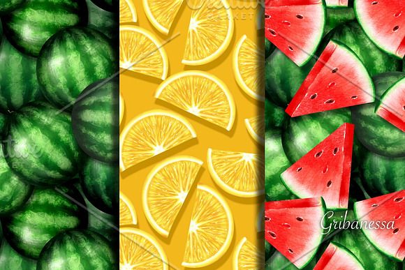 Fruit and berry patterns in Patterns - product preview 1