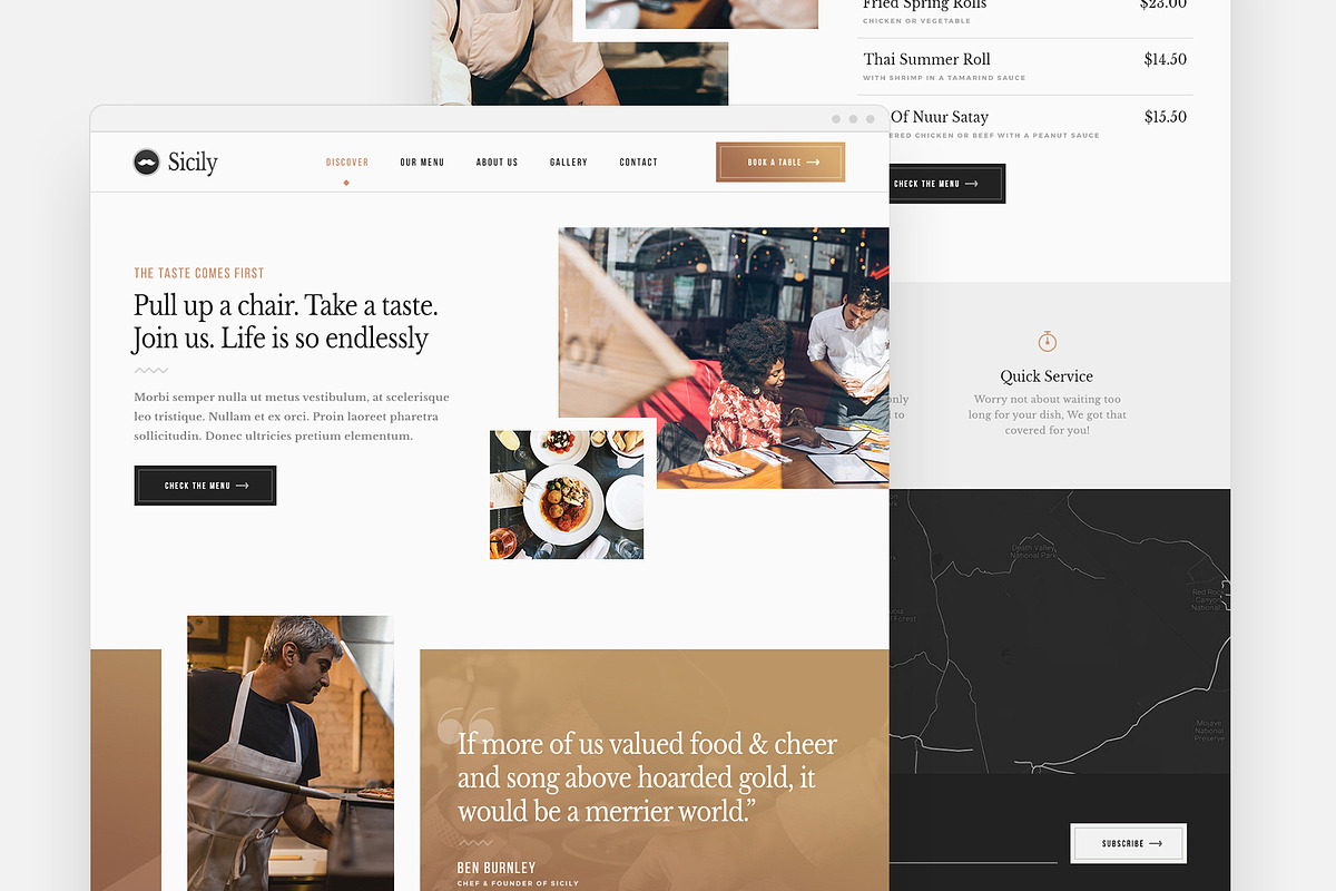 Sicily - Restaurant HTML Template in HTML/CSS Themes - product preview 8