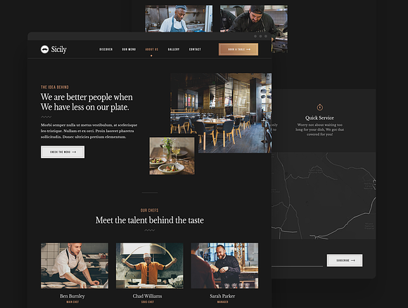 Sicily - Restaurant HTML Template in HTML/CSS Themes - product preview 2