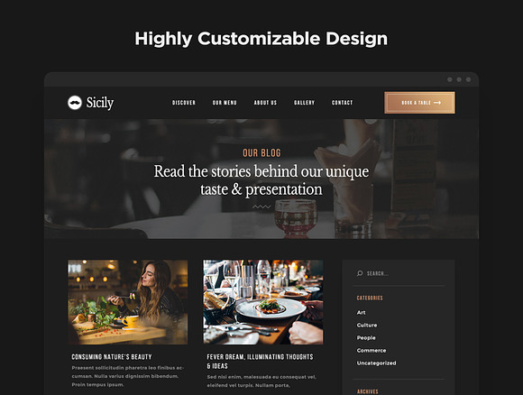 Sicily - Restaurant HTML Template in HTML/CSS Themes - product preview 4