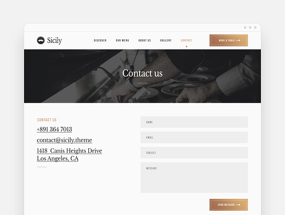 Sicily - Restaurant HTML Template in HTML/CSS Themes - product preview 5