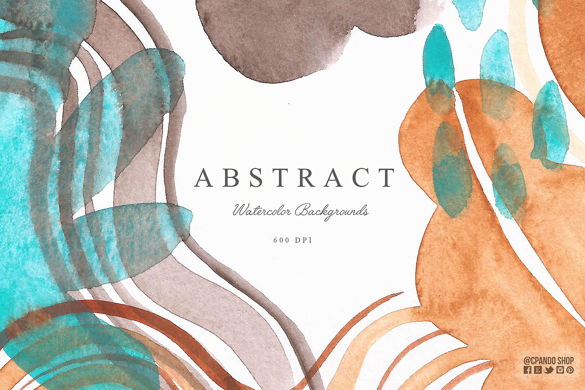 Abstract watercolor texture in Textures - product preview 8