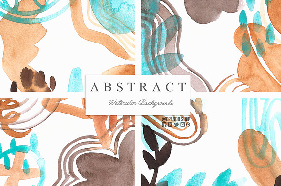 Abstract watercolor texture in Textures - product preview 2
