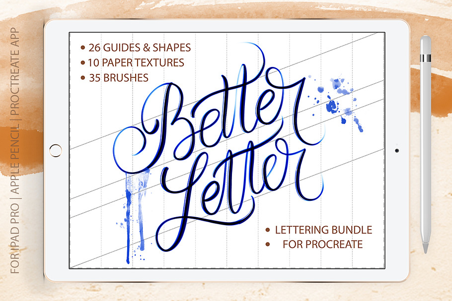 Better Letter. Procreate Set. in Add-Ons - product preview 8