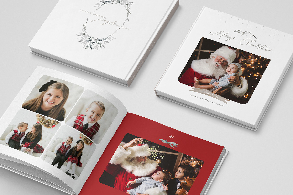 Christmas Photo Book Template in Stationery Templates - product preview 8