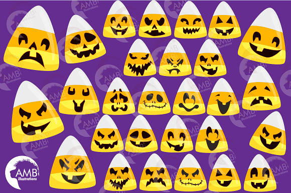 Corn Candy emoticon clipart AMB-2659 in Illustrations - product preview 3