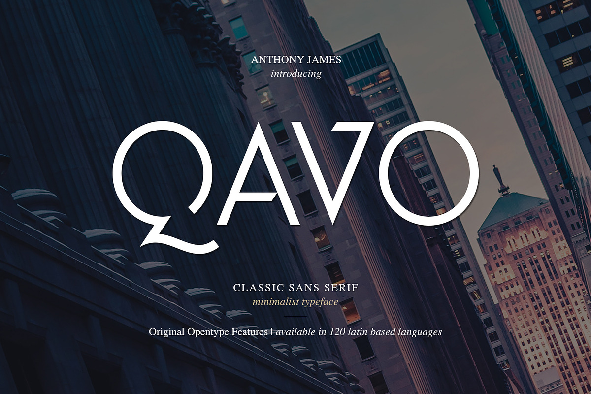 Qavo Font in Sans-Serif Fonts - product preview 8