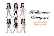 Halloween party clipart