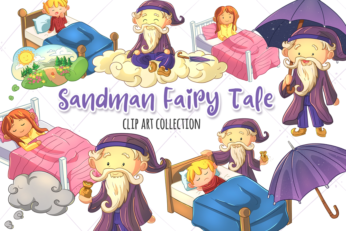 Sandman Fairy Tale Clip Art in Illustrations - product preview 8