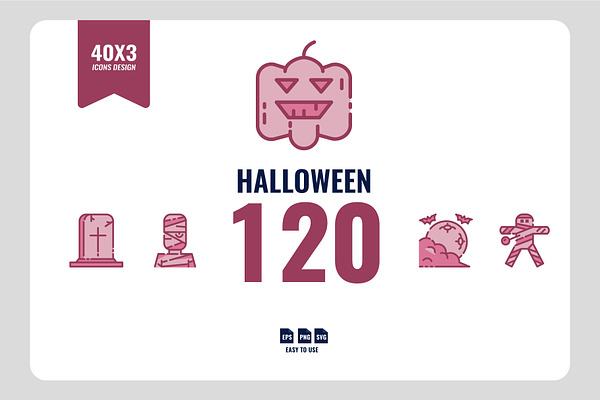 Halloween 120 Icons