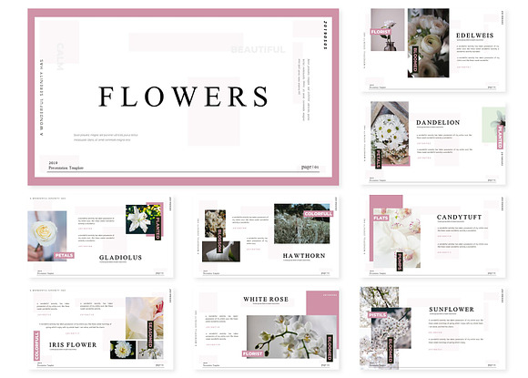 Flowers - Google Slides Template in Google Slides Templates - product preview 1