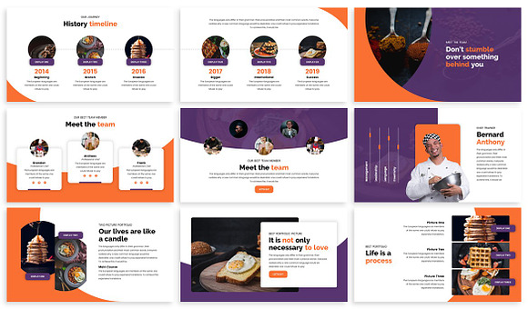 Foodey - Culinary Powerpoint in PowerPoint Templates - product preview 2