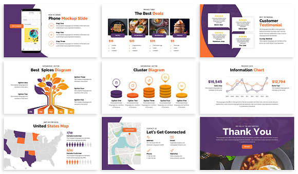 Foodey - Culinary Powerpoint in PowerPoint Templates - product preview 3