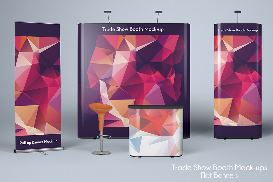 TRADE SHOW MOCK-UP Flat Banners
