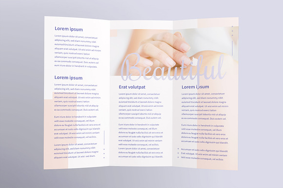 Skin Beauty Clinic Brochure Trifold in Brochure Templates - product preview 2