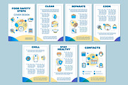 Food safety brochure template layout