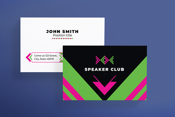 Speaker Business Card in Business Card Templates - product preview 1
