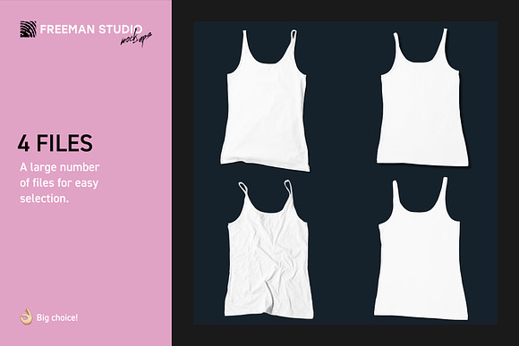 Girl's Tank-Top Mock-Up Set in Product Mockups - product preview 1