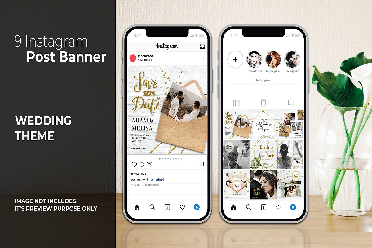 Wedding Instagram Post in Instagram Templates - product preview 8