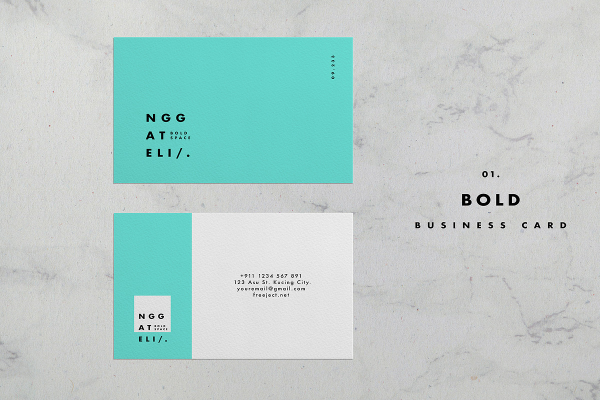 Simple Business Card Template in Business Card Templates - product preview 8