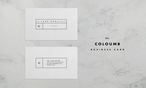 Simple Business Card Template in Business Card Templates - product preview 1