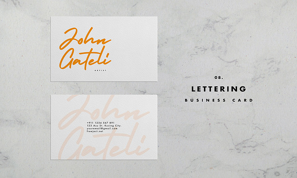 Simple Business Card Template in Business Card Templates - product preview 7