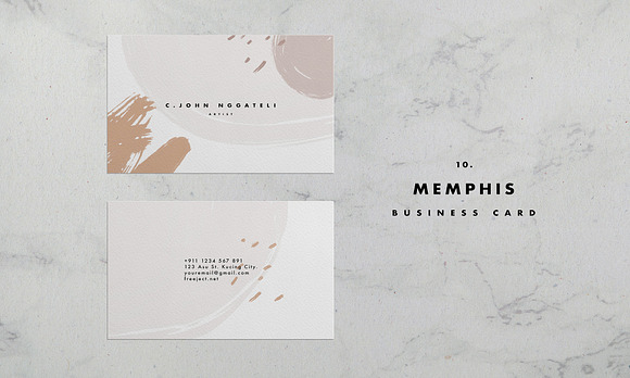 Simple Business Card Template in Business Card Templates - product preview 9