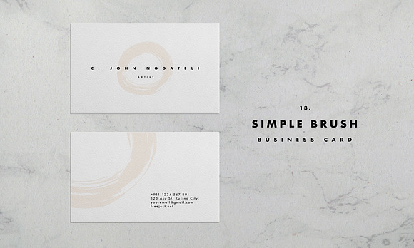 Simple Business Card Template in Business Card Templates - product preview 12